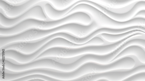 Seamless subtle white glossy soft waves transparent background texture overlay. Generative Ai