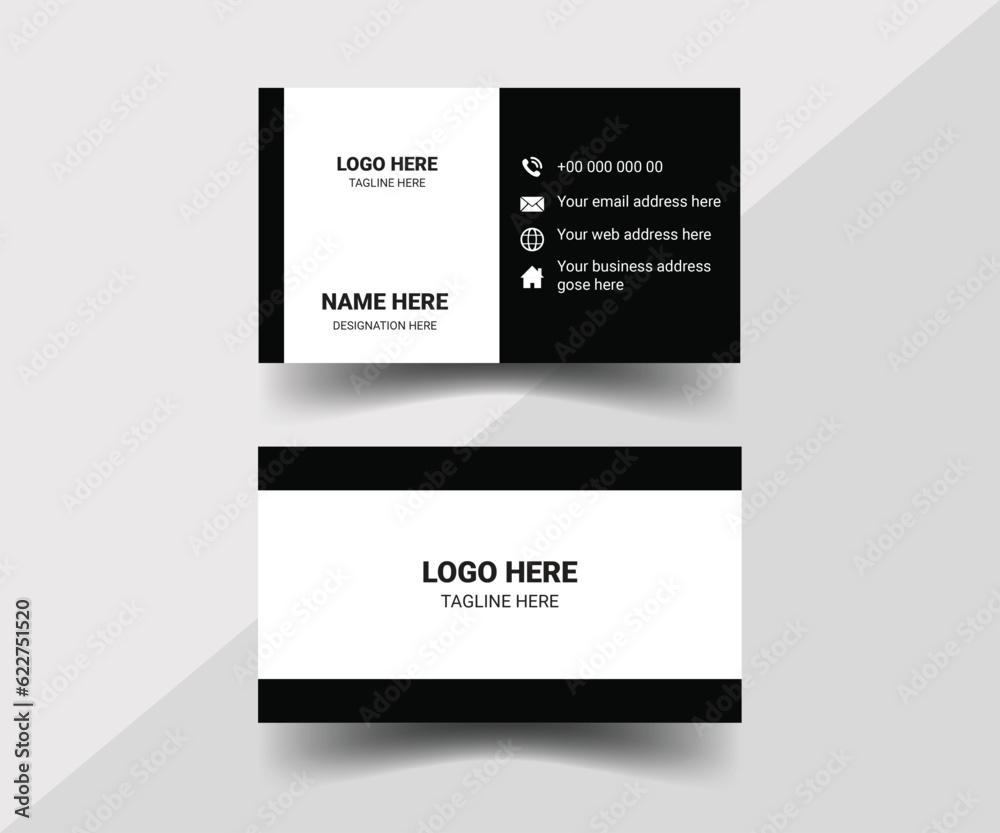 Creative business card design template 