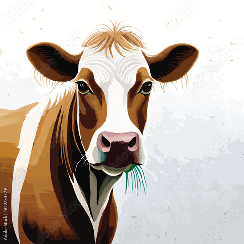 portrait of a cow