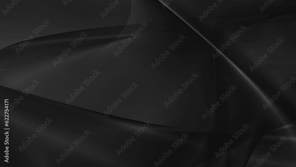 Abstract black background with smooth lines in 3d rendering for posters concept Abstract black background with smooth lines in 3d rendering for posters concept