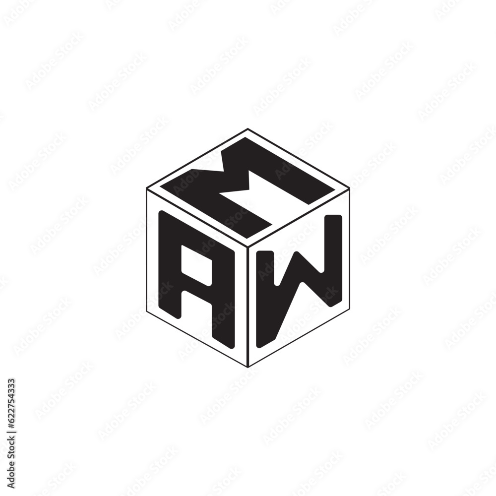 Cube letter logo design. Cube letter logo design.