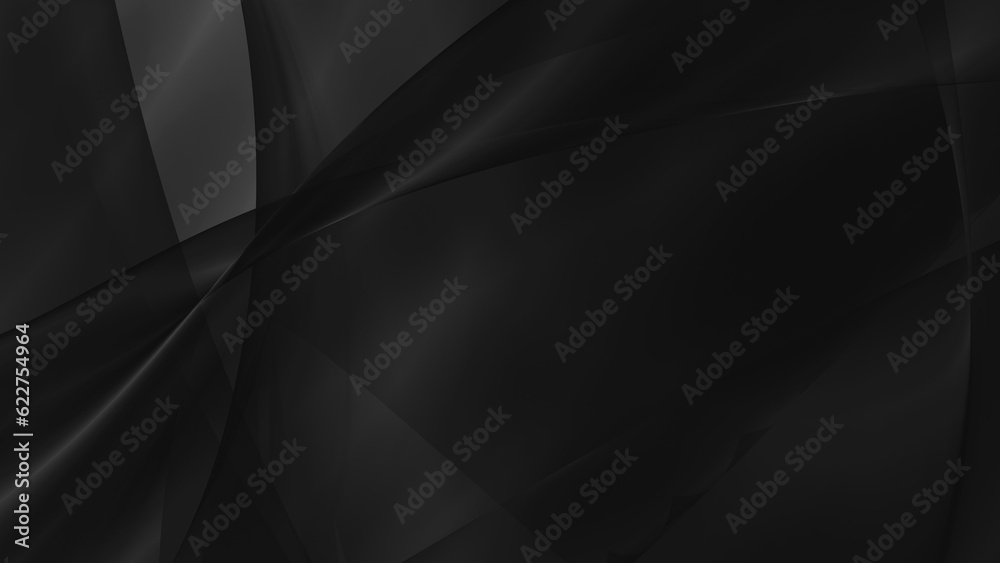 Abstract black background with smooth lines in 3d rendering for posters concept Abstract black background with smooth lines in 3d rendering for posters concept