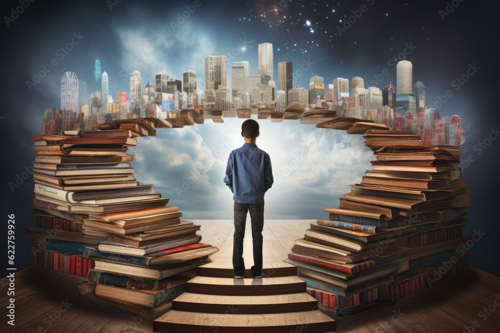 person surrounded by books person surrounded by books