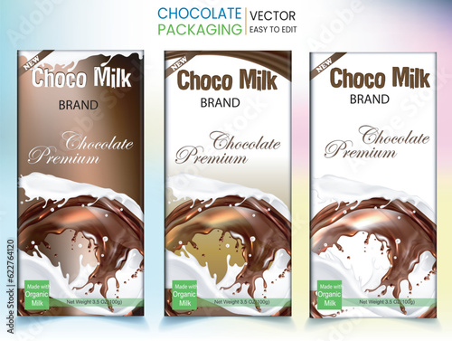 Milk Chocolate packaging, Milk chocolate Label, Milk pack, Choco Choco, Choco milk pack, Free vector packaging, Tastey chocolate, Chocolate Bar, Coco bar vector, Cho cho