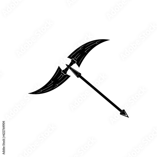 Premium Model Weapon Scythe Prototype Vector Design