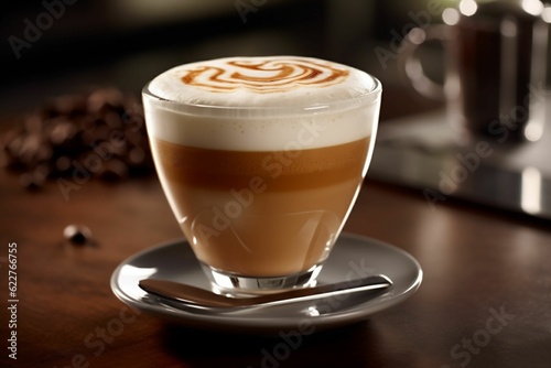 AI generated cup of cappuccino espresso