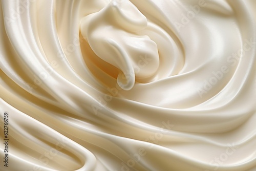 AI generated abstract image of a swirling cream