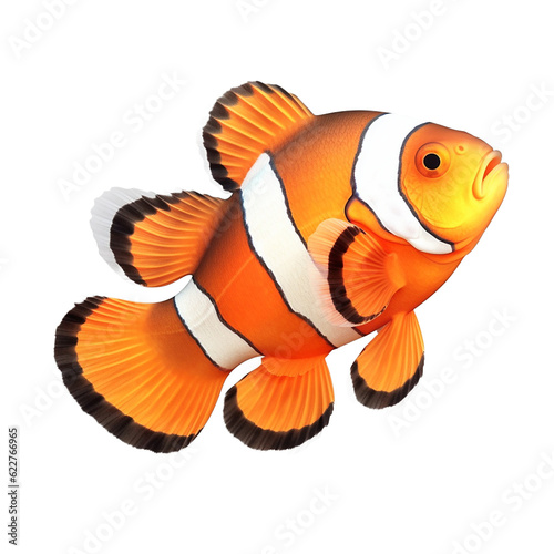 Clownfish isolated on a transparent background