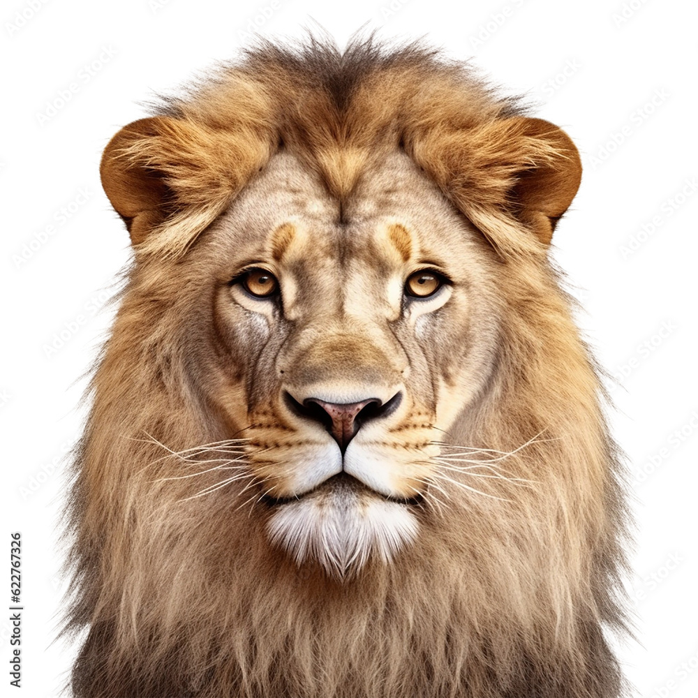 lion face shot isolated on transparent background cutout lion face shot isolated on transparent background cutout