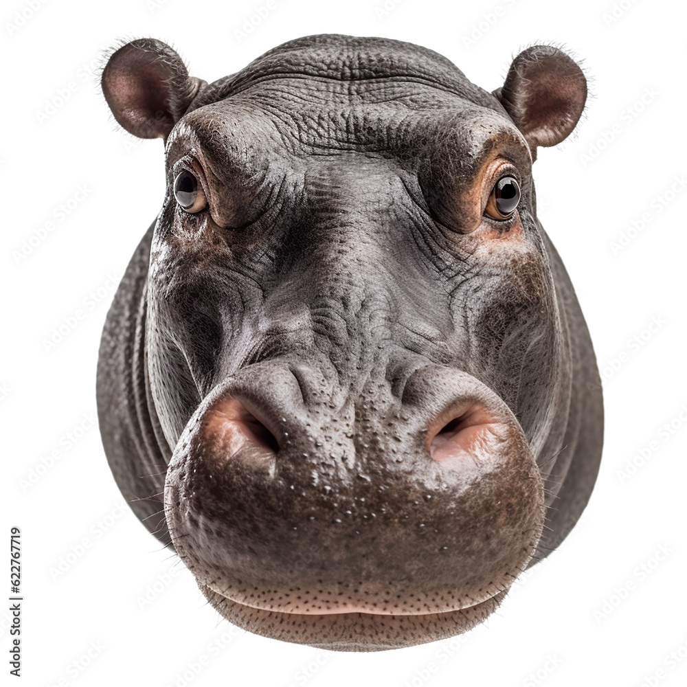 hippo face shot isolated on transparent background cutout hippo face shot isolated on transparent background cutout