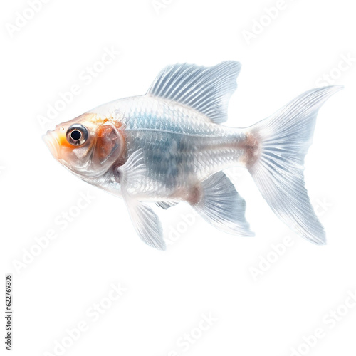 white fish isolated on transparent background