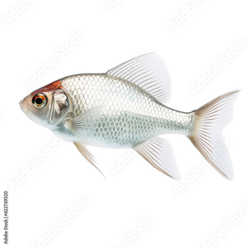white fish isolated on transparent background