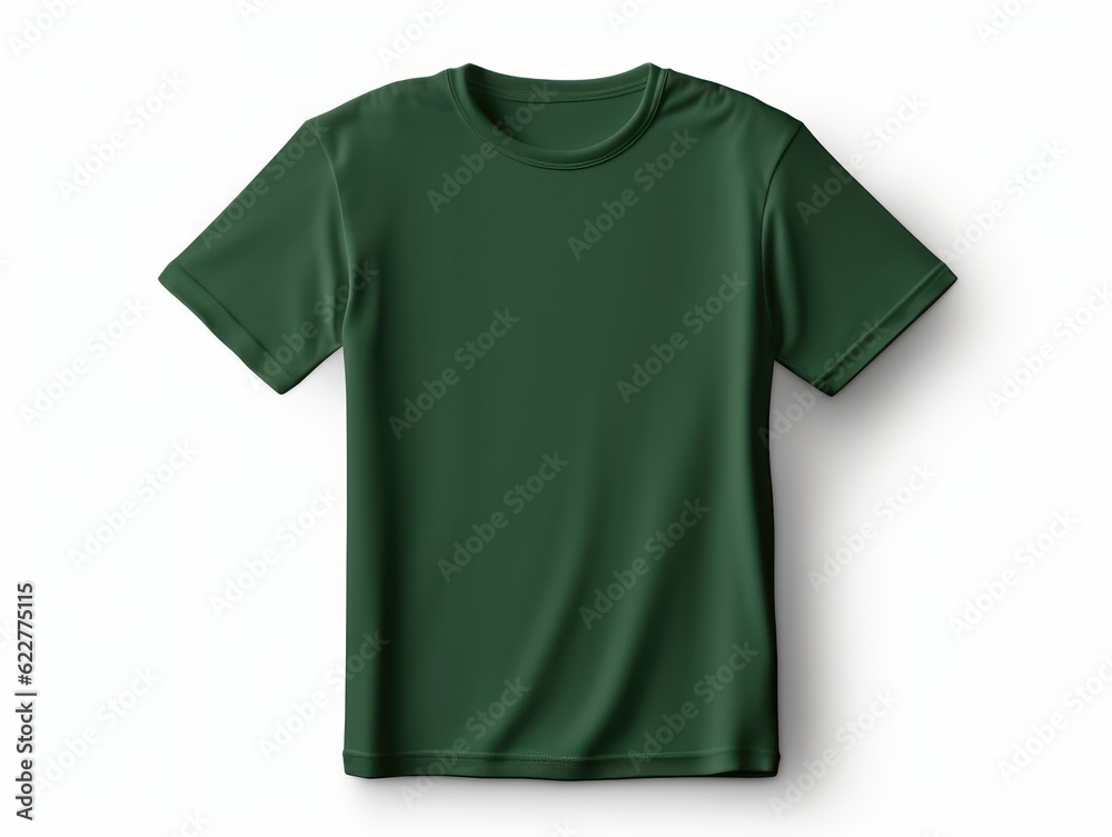 isolated opened green t-shirt isolated opened green t-shirt