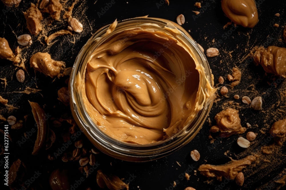 AI generated illustration of a bowl of peanut butter AI generated illustration of a bowl of peanut butter