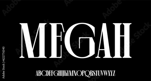 MEGAH. the luxury and elegant font glamour style 