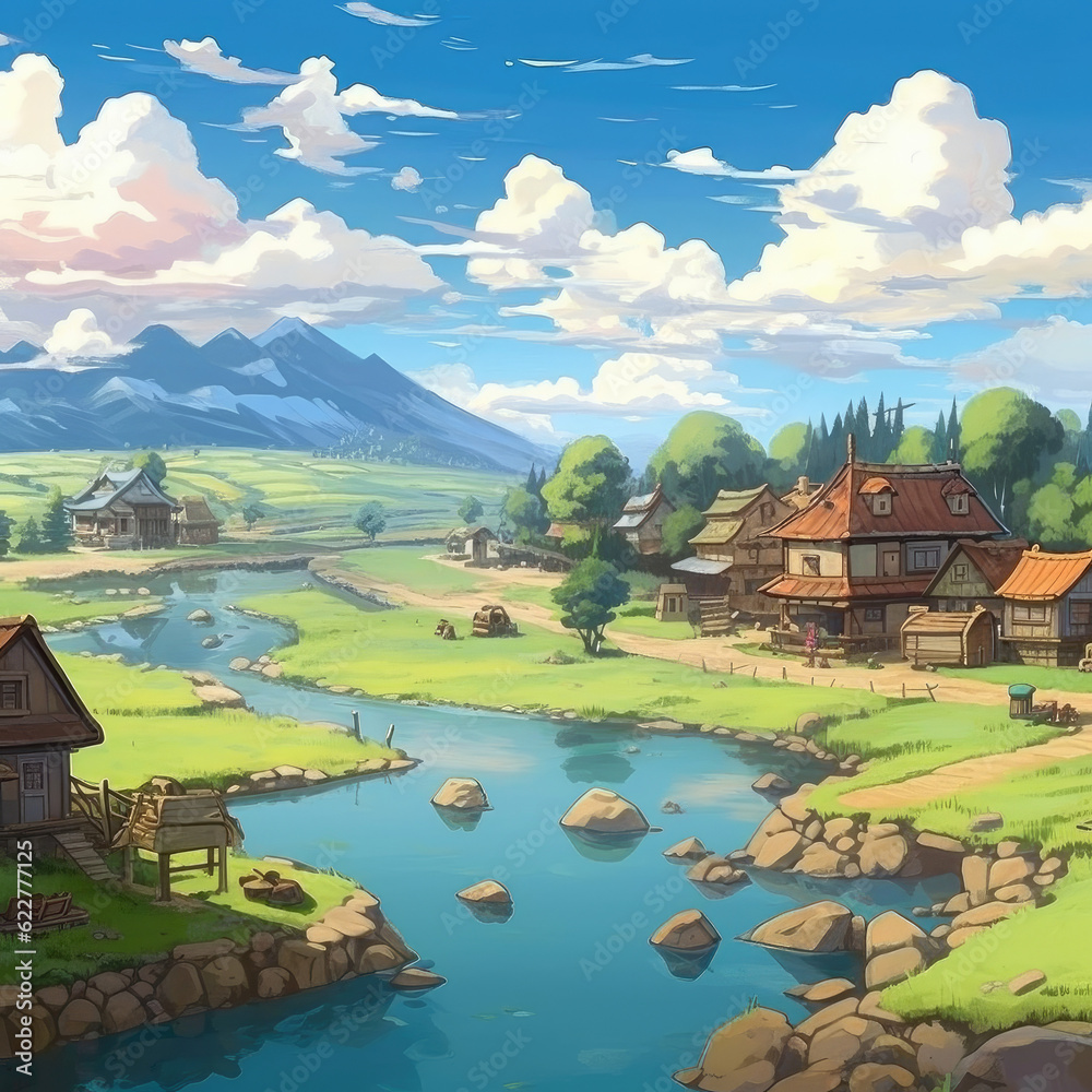Anime Scenery - Anime Scenery No Copyright, Anime Lake HD wallpaper | Pxfuel