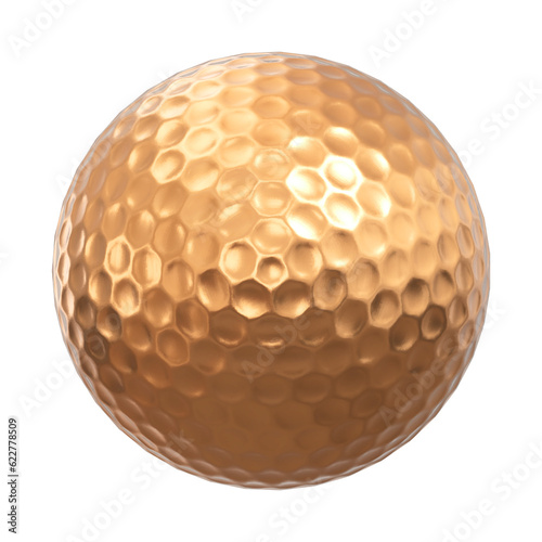 golden golf ball