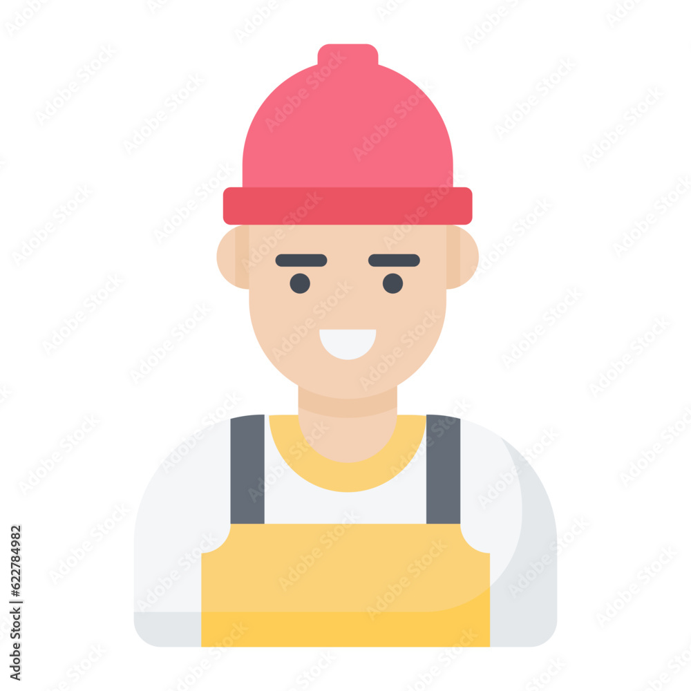 Carpenter Flat Icon Carpenter Flat Icon