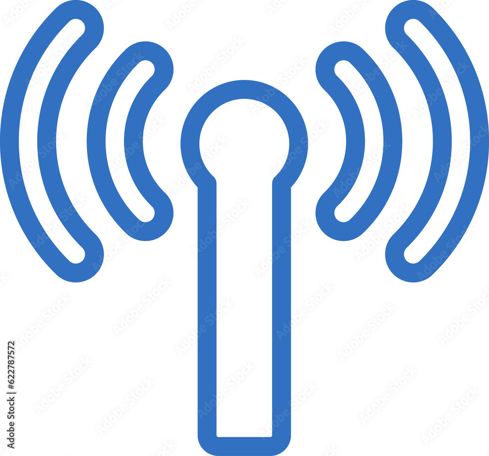 wifi icon line design, monoline icons.