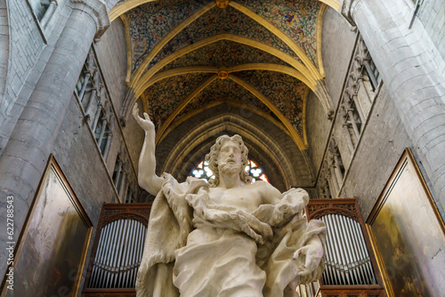 John the Baptist Statue in Liège Cathedral - Symbol of Faith and Heritage in Culture and Religion
