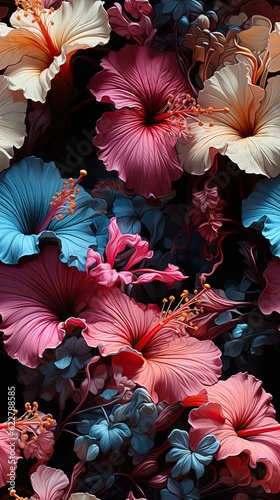 Floral background, generati...