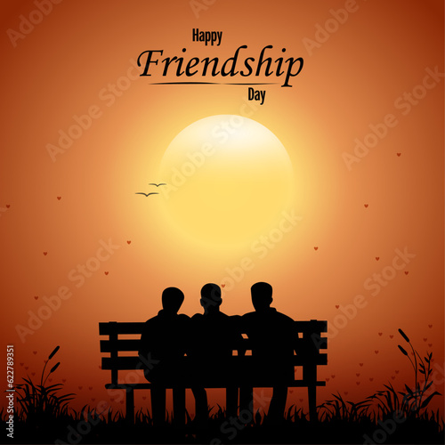 International Friendship Day Poster Design in Editable Format