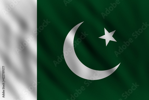  pakistan flag waving in the wind