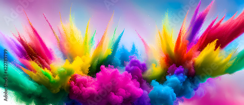 abstract colorful background with rainbow