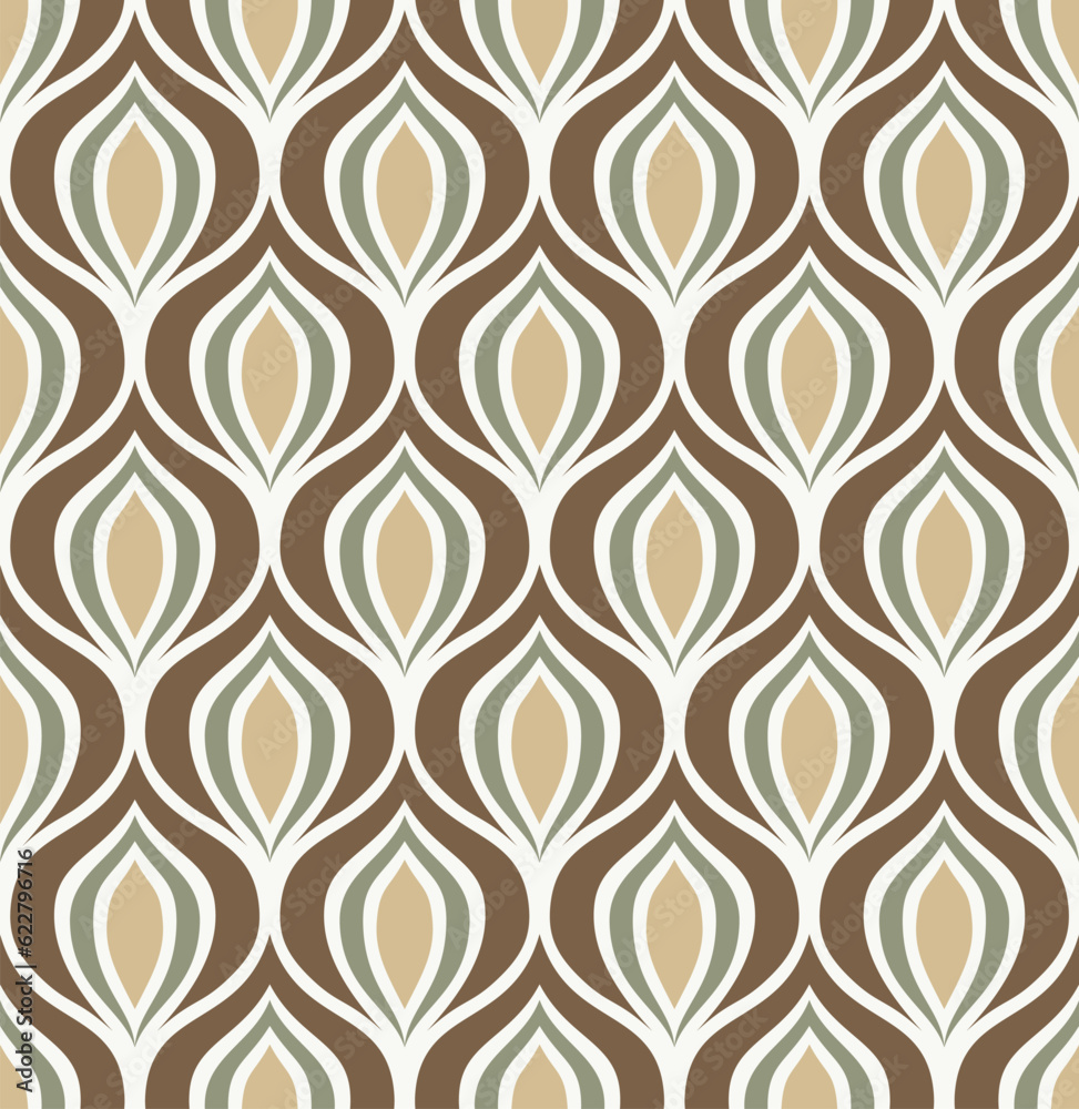 BEIGE VECTOR SEAMLESS BACKGROUND WITH GRAY AND BROWN ABSTRACT FIGURES IN ART DECO STYLE BEIGE VECTOR SEAMLESS BACKGROUND WITH GRAY AND BROWN ABSTRACT FIGURES IN ART DECO STYLE
