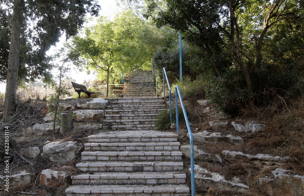 Stairs - an architectural detail in the construction of buildings and structures. Stairs - an architectural detail in the construction of buildings and structures.