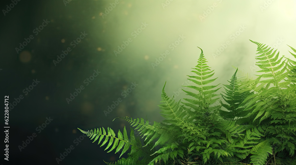 Beautiful fern leaf texture in nature. Natural ferns blurred background. Fern leaves Close up. Fern plants in forest. Background nature concept.