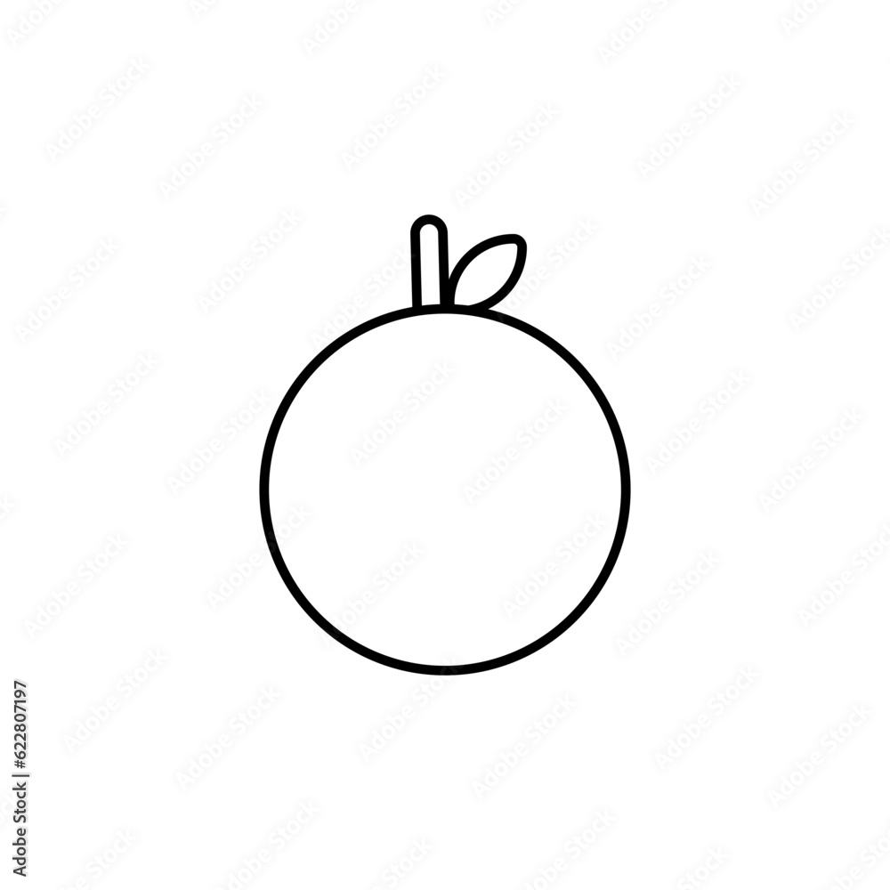 Orange fruit icon Orange fruit icon