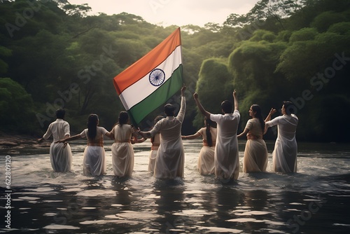 the flag of the Indian photo