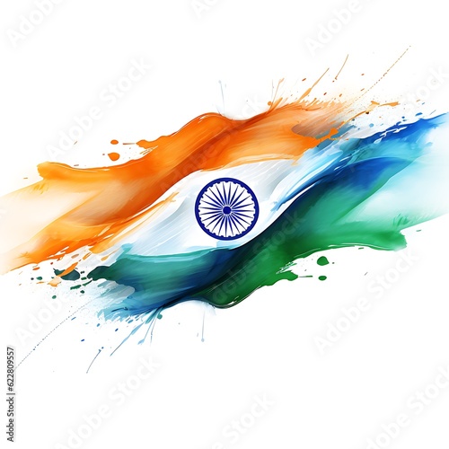indian flag with country