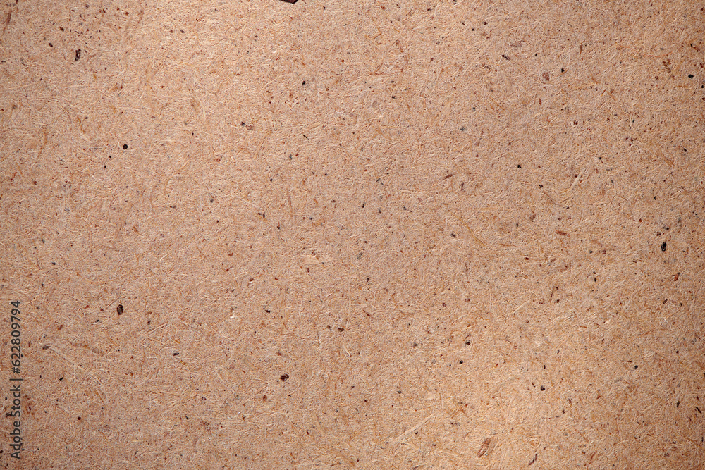 Hardboard surface for background or texture. Masonite Texture. Plywood hardboard background. Wooden board made of pressed sawdust. Top view. - obrazy, fototapety, plakaty 