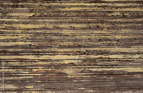 Hintergrund: alte, abgeblätterte Farbe auf Holz
