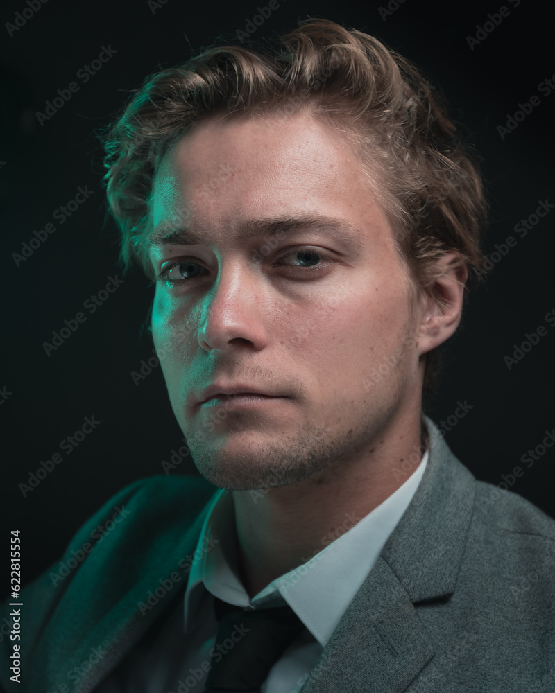 Fototapeta premium A businessman is ready for action