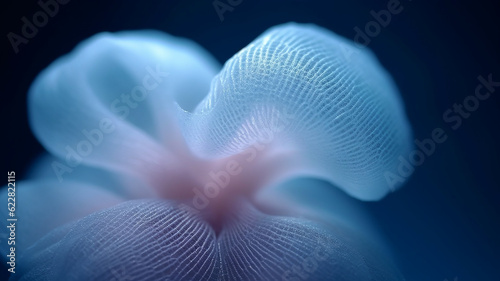 Artificial generated bubble bionic natural tissue 3d printed structure future innovation material photo