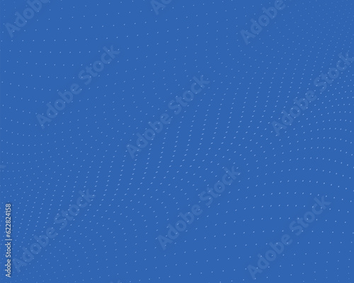Blue pattern with small dots. Halftone background. Comic dotted pattern. Pop art retro style. Backdrop with circles, rounds, dots, design element for web banners, posters, cards, wallpapers.  Vector