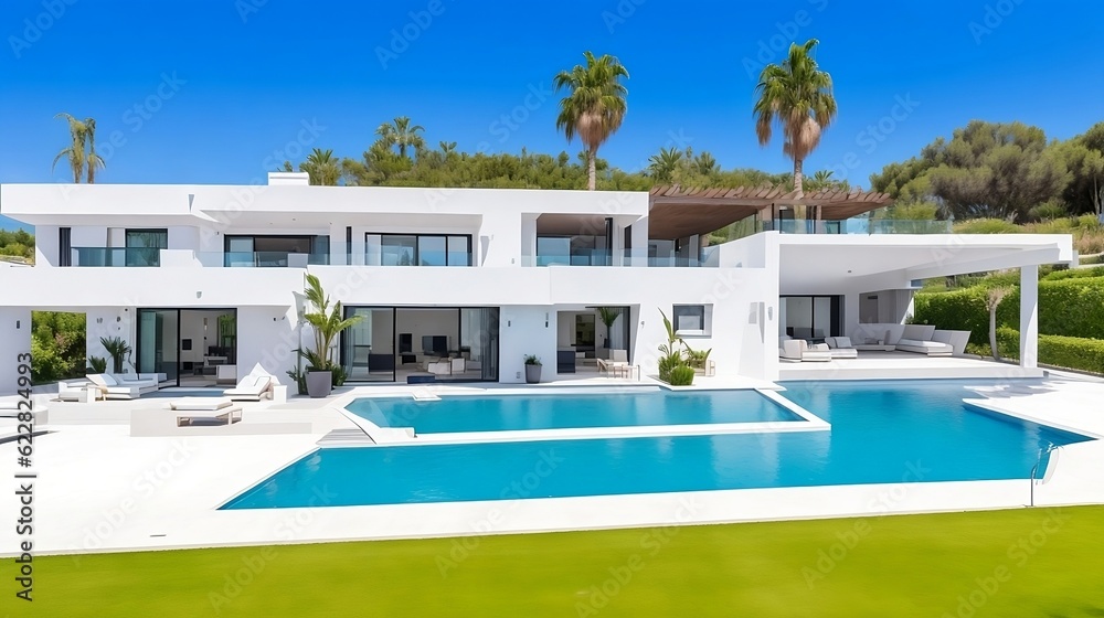 Fototapeta premium swimming pool in resort