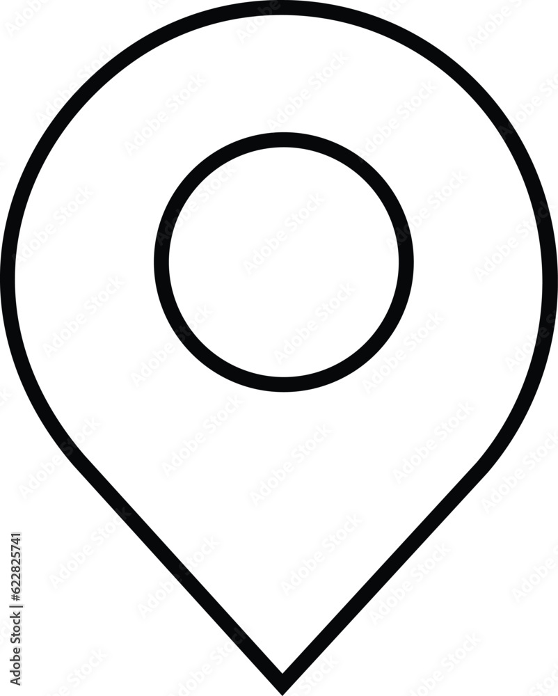 Location pin icon. Map pin place marker. Location icon. Map marker pointer icon set. GPS location symbol collection. Flat style - stock vector Location pin icon. Map pin place marker. Location icon. Map marker pointer icon set. GPS location symbol collection. Flat style - stock vector