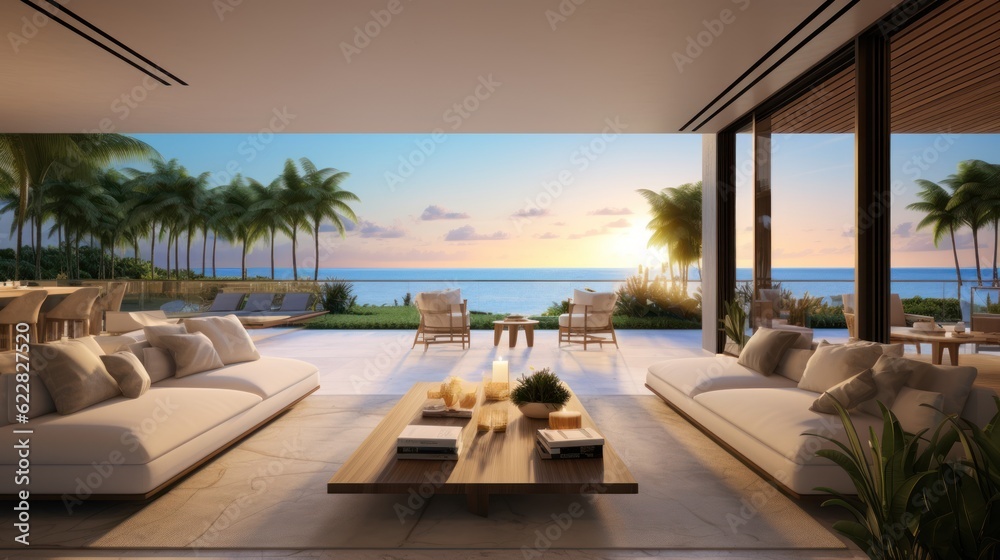 Villa in a prime oceanfront location in Miami, offering stunning views of the Atlantic Ocean and access to beaches Villa in a prime oceanfront location in Miami, offering stunning views of the Atlantic Ocean and access to beaches