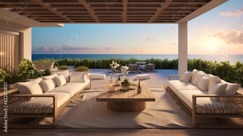 Villa in a prime oceanfront location in Miami  offering stunning views of the Atlantic Ocean and access to beaches