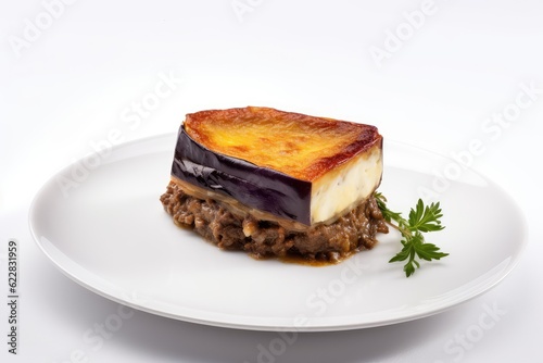 Moussaka Dish, Traditional Greek Musaka, Bulgarian Mousaka, Musaca, Abstract Generative Ai Illustration