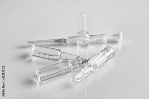 Medical ampules with syring...