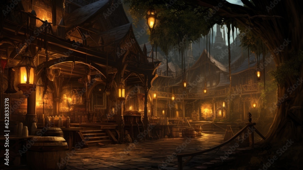 Fototapeta premium Role Playing Open World Game Art Artwork 