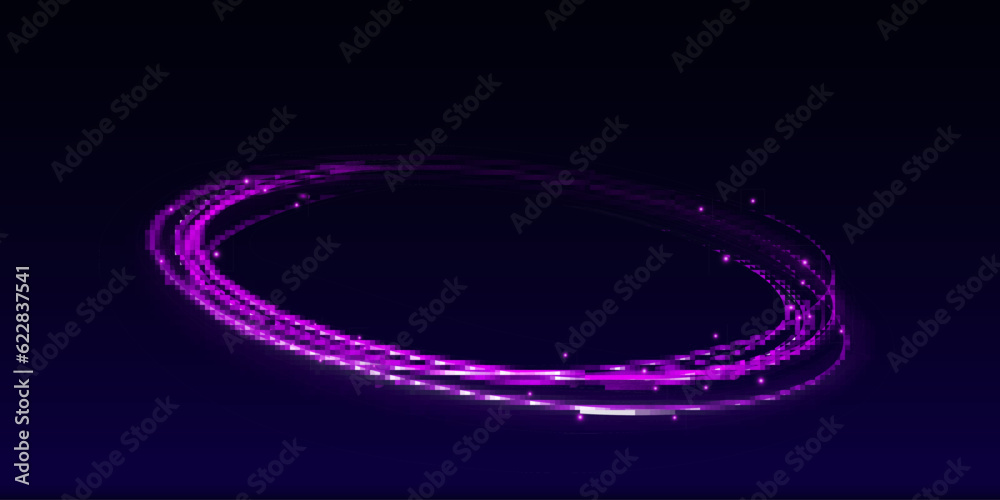 Neon swirl. Curve blue line light effect. Abstract ring background with glowing swirling background. Energy flow tunnel. Blue portal, platform. Magic circle vector. Luminous spiral. round frame Neon swirl. Curve blue line light effect. Abstract ring background with glowing swirling background. Energy flow tunnel. Blue portal, platform. Magic circle vector. Luminous spiral. round frame