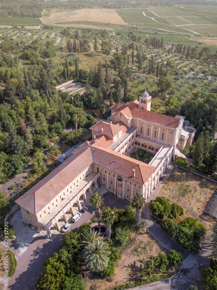 Fototapeta premium Latrun Monastery - Israel, from a drone view 