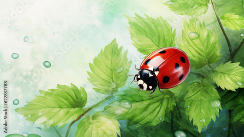ladybug on a leaf © Alex