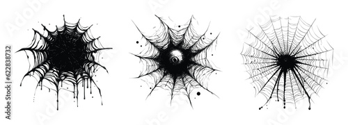 Collection of Halloween cobwebs vector